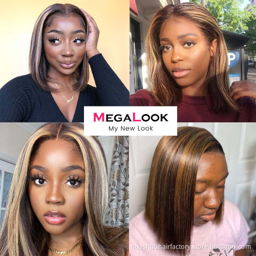 3 Tone Color Ombre Mixed Extensions Velvet Blonde Bright Human Colored Brazilian Hair Weave